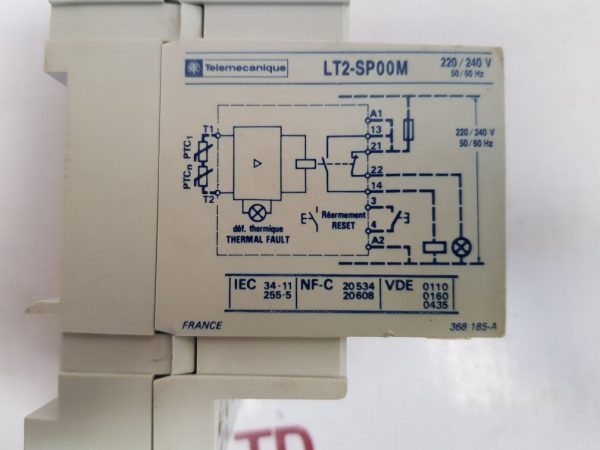 TELEMECANIQUE LT2-SP00M THERMISTOR PROTECTION RELAY