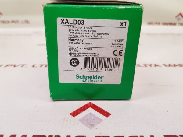 SCHNEIDER ELECTRIC XALD03 CONTROL BOX WITH 3 HOLES