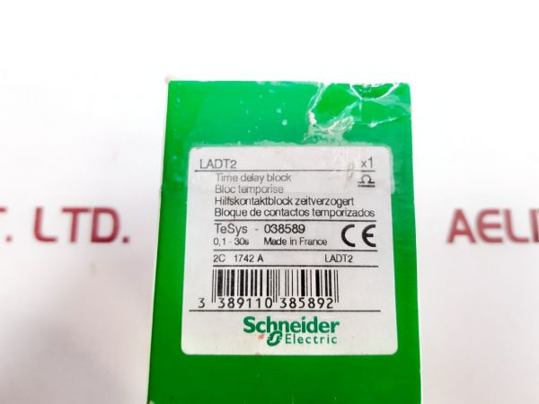 SCHNEIDER ELECTRIC LADT2 TIME DELAY BLOCK 0,1-30S