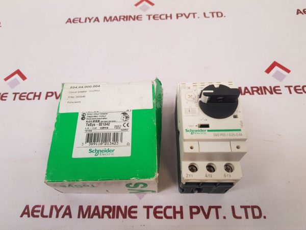 TELEMECANIQUE SCHNEIDER ELECTRIC GV2-P03/0.25-0.4A MOTOR CIRCUIT BREAKER