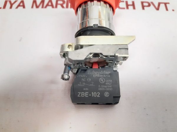 SCHNEIDER ELECTRIC XB4 BS8442 EMERGENCY STOP RED PUSH BUTTON