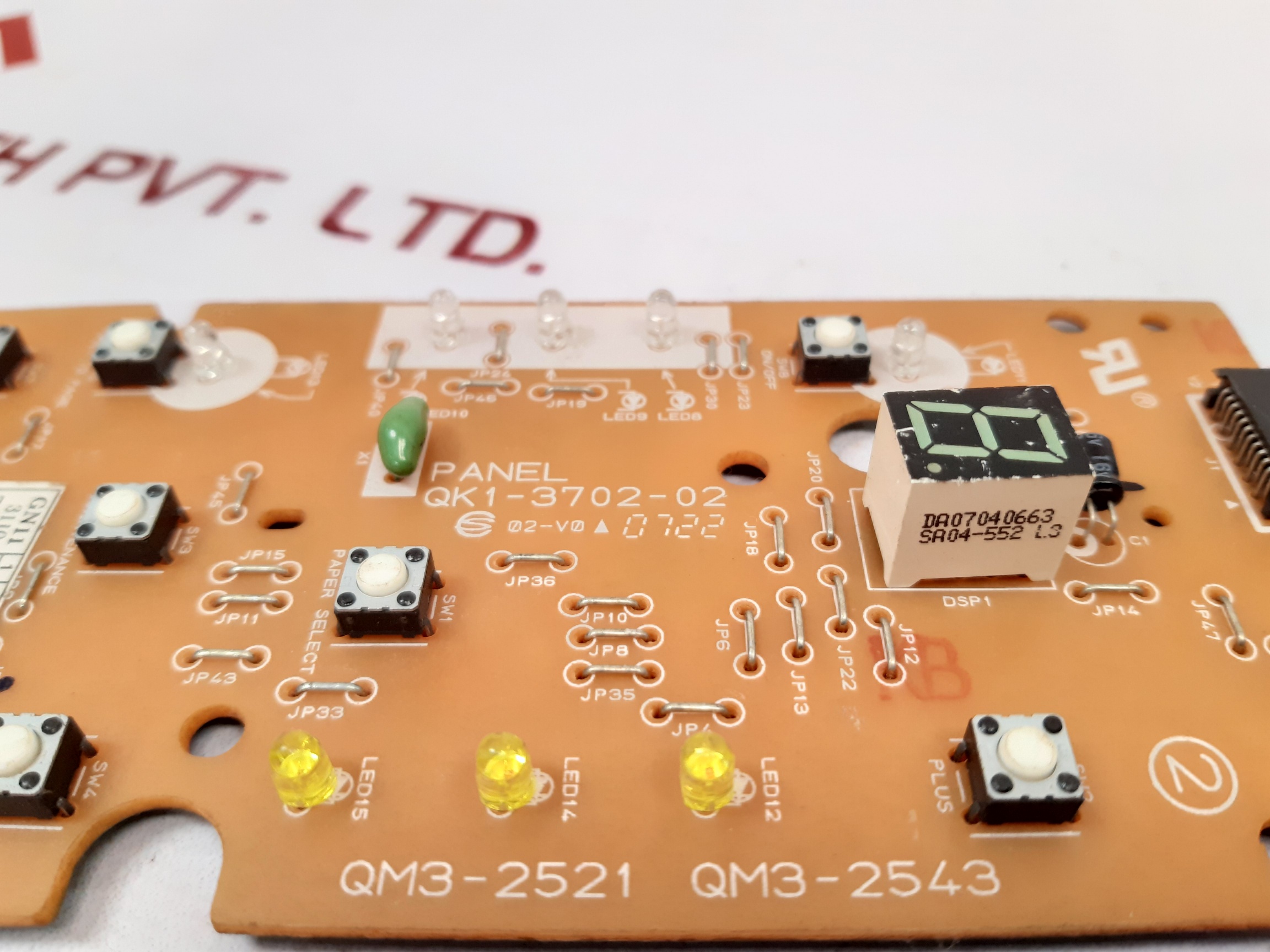 MODULE BUTTON BOARD QK1-3702-02/QM3-2521 QM3-2521