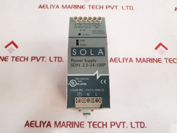 SOLA SDN 2.5-24-100P OVP POWER SUPPLY