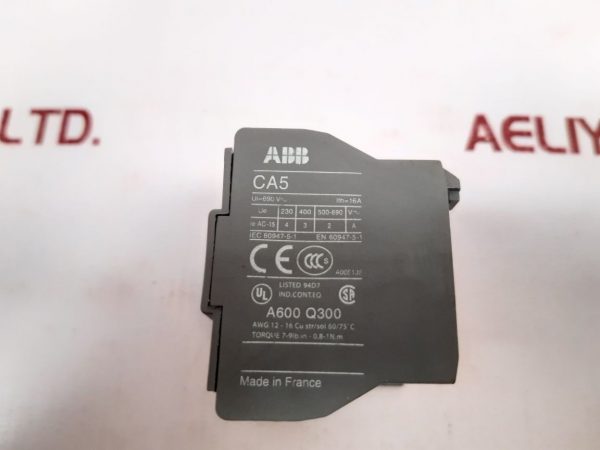 ABB CA5-31M AUXILIARY CONTACT BLOCK
