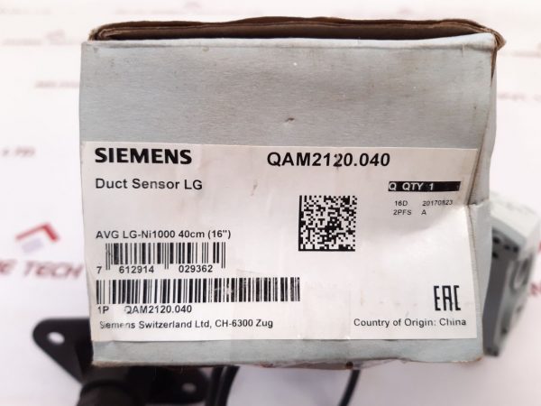 SIEMENS QAM2120.040 DUCT TEMPERATURE SENSOR