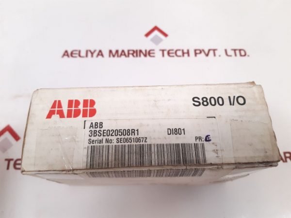 ABB DI801 DIGITAL INPUT MODULE 3BSE020508R1 PR: C