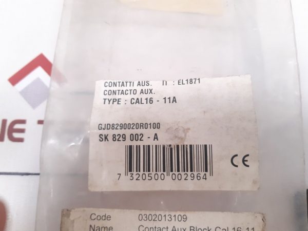 ABB CAL16-11A AUXILIARY CONTACT BLOCK
