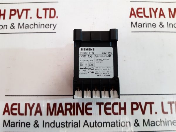 SIEMENS 3TH2031-0TB4 CONTROL RELAY