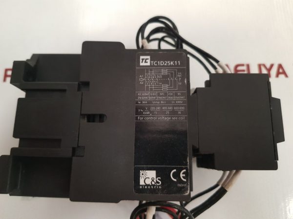 C&S TC1D25K11 CAPACITOR SWITCHING CONTACTOR