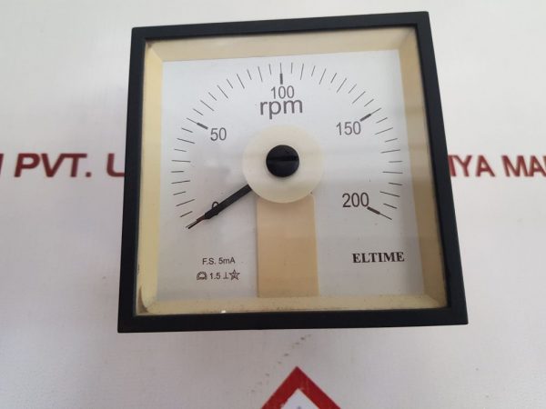 ELTIME 0-200 RPM METER