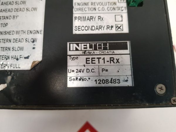 INELTEH EET1-RX EMERGENCY ENGINE TELEGRAPH