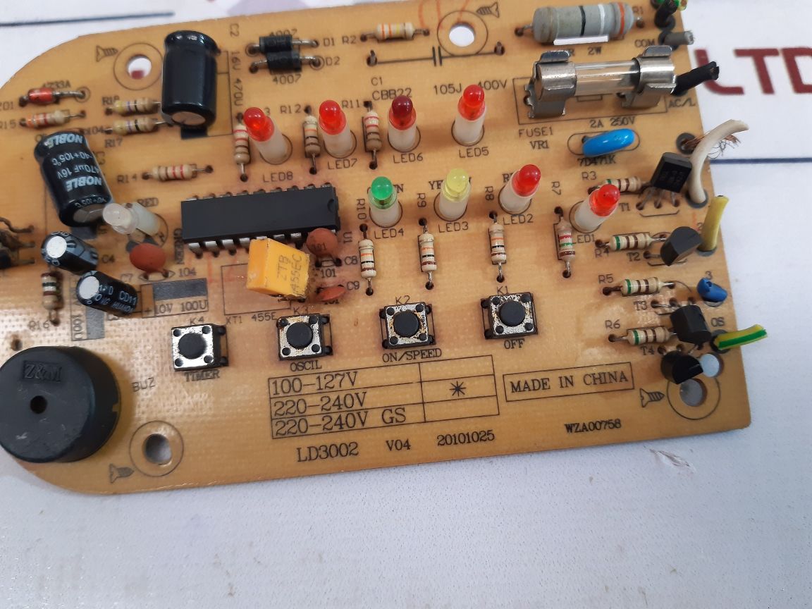 LD3002 V04 20101025 WZA00758 PCB CARD