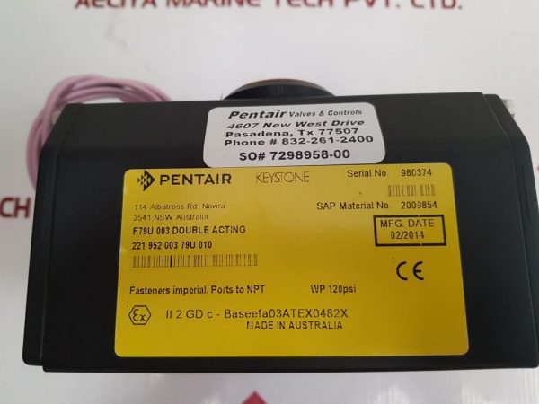 PENTAIR 221 952 003 79U 010 KEYSTONE