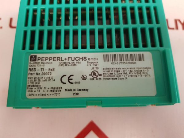 PEPPERL+FUCHS RSD-TI-EX8 TEMPERATURE INPUT MODULE 39072 