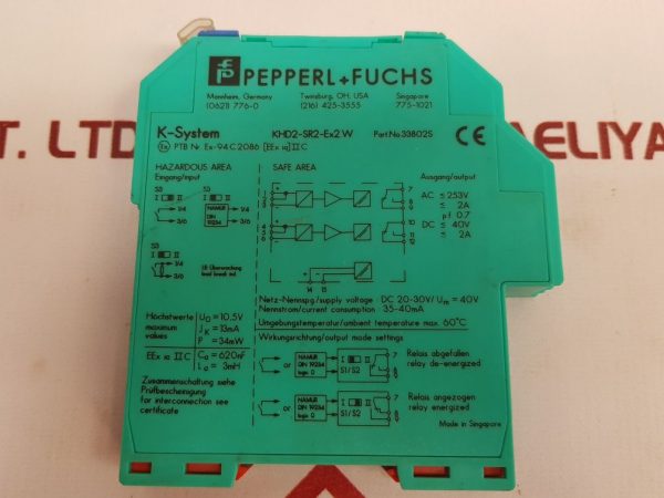 PEPPERL+FUCHS K-SYSTEM KHD2-SR2-EX2.W SWITCH AMPLIFIER 33802S