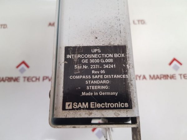 SAM ELECTRONICS GE 3030 G 008 INTERCONNECTION BOX