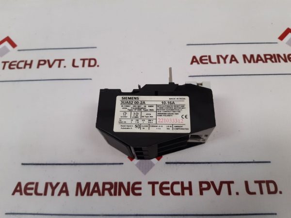 SIEMENS 3UA52 00-2A SOLID STATE OVERLOAD RELAY