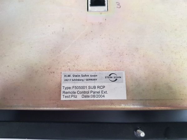 H.M STEIN SOHN F505001 SUB RCP REMOTE CONTROL PANEL EXT