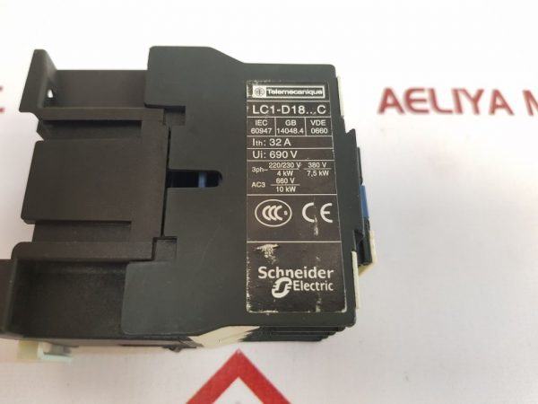 TELEMECANIQUE SCHNEIDER ELECTRIC LC1 D18 10 CONTACTOR