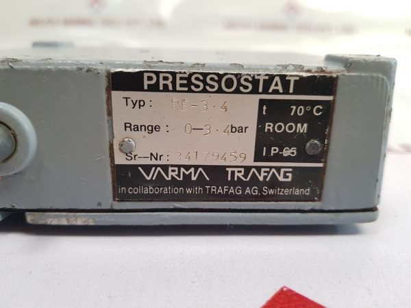 VARMA TRAFAG PE-3.4 PRESSURE SWITCH 0-3.4 BAR