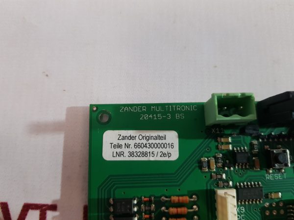 ZANDER MULTITRONIC 20415-3 BS PCB CARD
