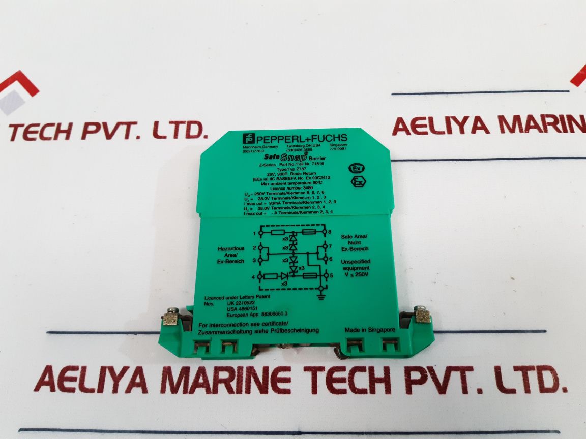 PEPPERL+FUCHS Z787 SAFE SNAP BARRIER 71816