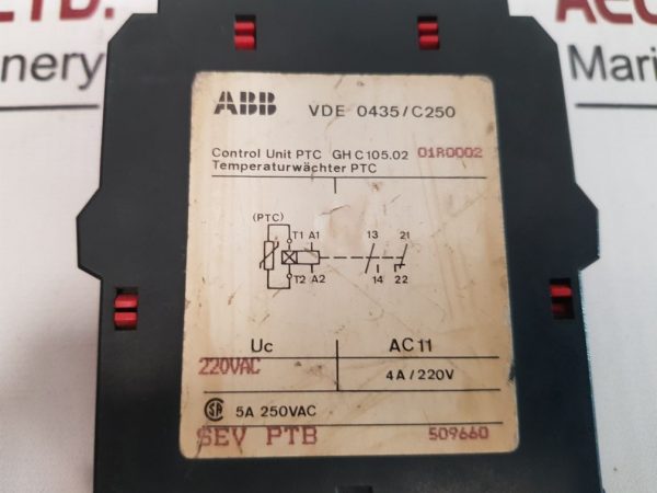 ABB C105.02 CONTROL UNIT PTC GH C 105.02