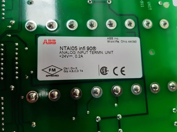 ABB NTAI05 INFI90 ANALOG INPUT TERMINATION UNIT