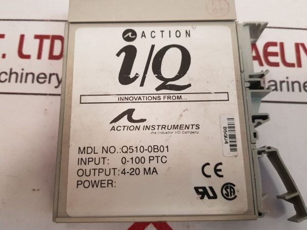 ACTION INSTRUMENTS Q510-0B01 TWO CHANNEL RTD INPUT TWO-WIRE TRANSMITTER