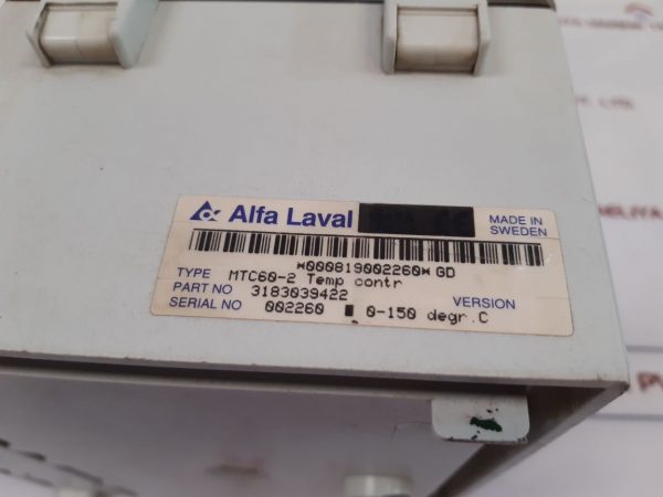 ALFA LAVAL MTC60-2 TEMPERATURE CONTROLLER
