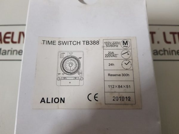 ALION TB388 TIME SWITCH 1 TO 24 H