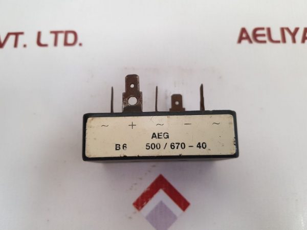 AEG B6 500/670-40 BRIDGE RECTIFIER