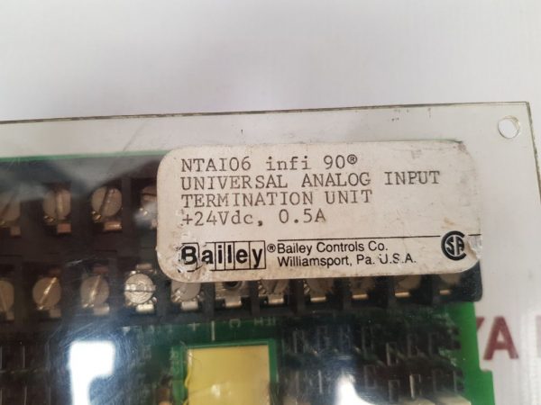 BAILEY CONTROLS NTAI06 PCB CARD UNIVERSAL ANALOG INPUT TERMINATION UNIT