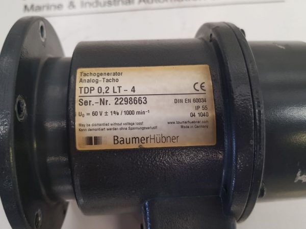 BAUMER HÜBNER TDP 0,2 LT-4 TACH GENERATOR
