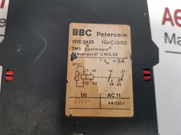 BBC PETERCEM C105.02 TMS CUSTORAPID CONTROL UNIT