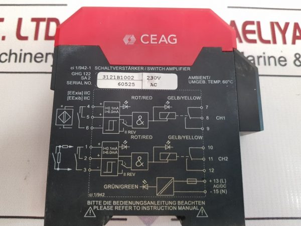 CEAG 3121B1002 SWITCH AMPLIFIER