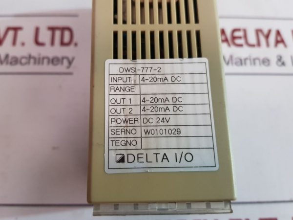 DELTA DWSI-772-2 I/O SIGNAL ISOLATOR