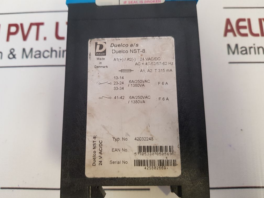 DUELCO NST8 EMERGENCY STOP RELAY 42032248 Aeliya Marine