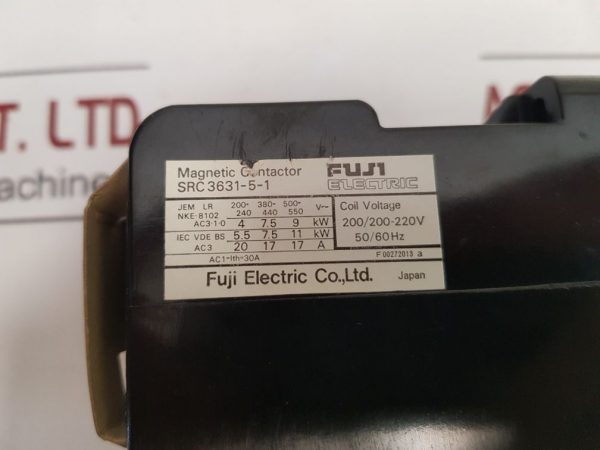 FUJI ELECTRIC SRC3631-5-1 MAGNET SWITCH CONTACTOR