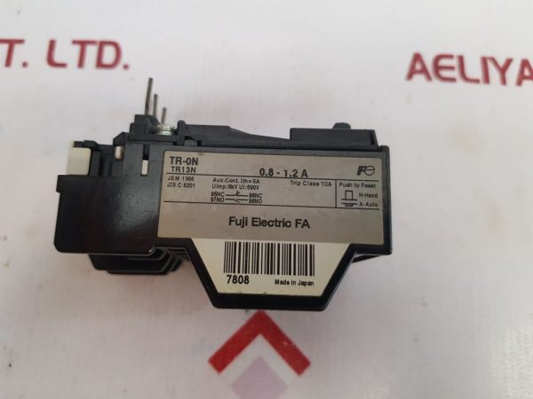 FUJI ELECTRIC TR13N THERMAL OVERLOAD RELAY TR-0N