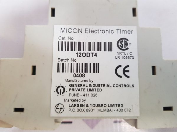 GIC 12ODT4 MICON ELECTRONIC TIMER SERIES 175