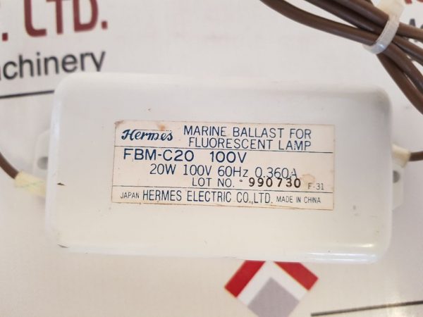 HERMES ELECTRIC FBM-C20 MARINE BALLAST FOR FLUORESCENT LAMP