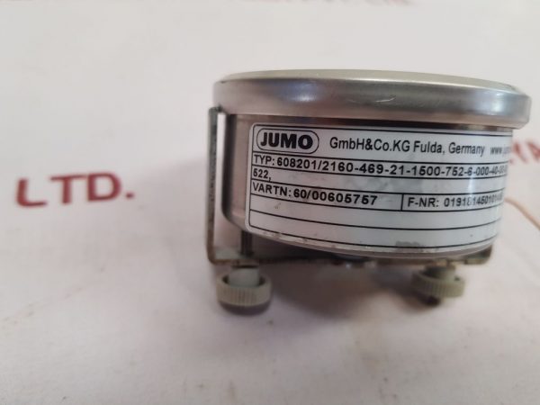 JUMO 608201/2160-469-21-1500-752-6-000-40-00-0 DIAL THERMOMETER