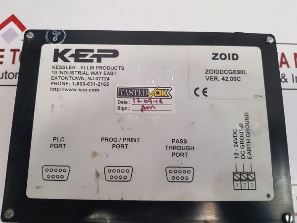 CEGELEC KEP ZOIDDCGE90L OPERATOR PANEL MCR820