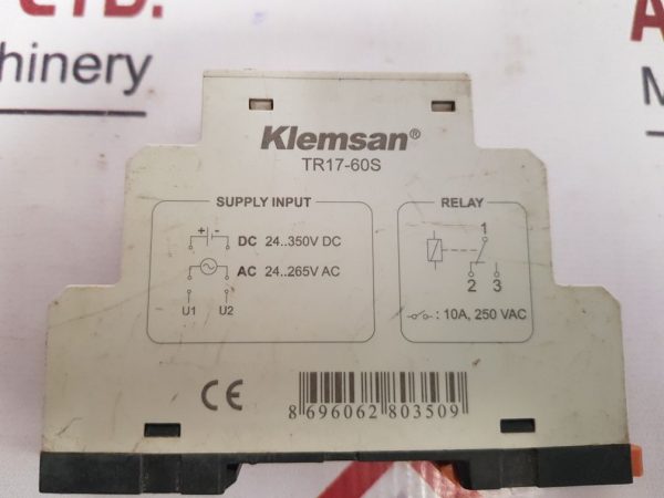 KLEMSAN TR17-60S TIME RELAY
