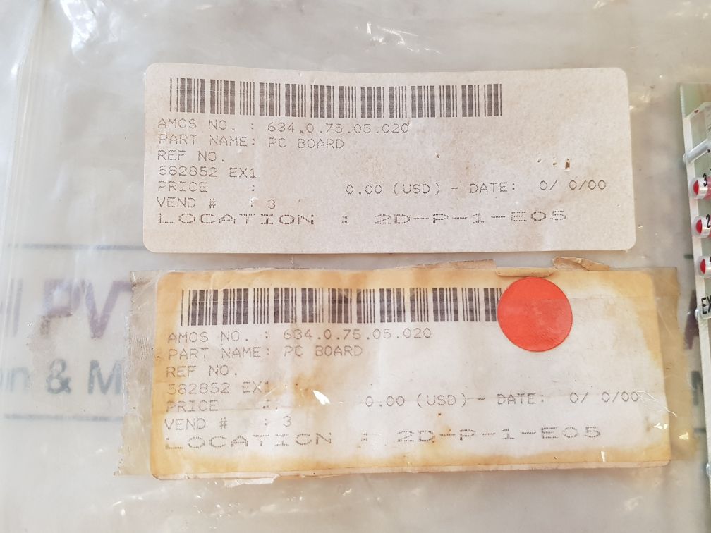 KMW 582852 PC BOARD 634.0.75.05.020