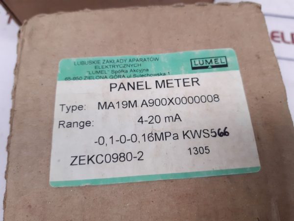 LUMEL MA19M.A900X0000008 PANEL METER