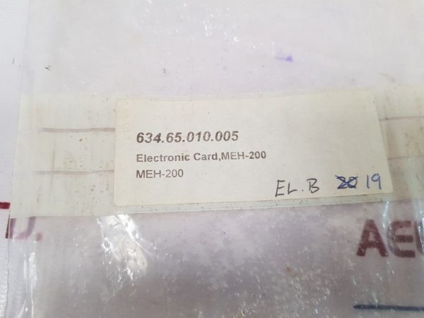 MAR-EL MEH-200 ELECTRONIC CARD 634.65.010.005