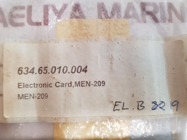 MAR-EL MEN-209 ELECTRONIC CARD