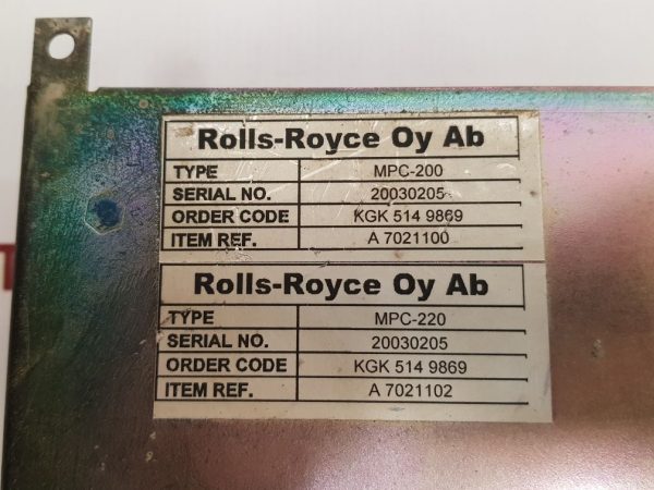 MERVAL/ROLLS-ROYCE MPC-200